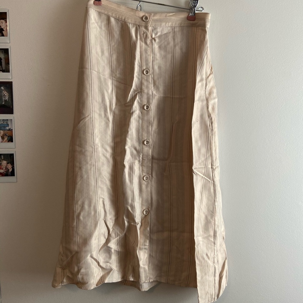 H&M satin ankle skirt